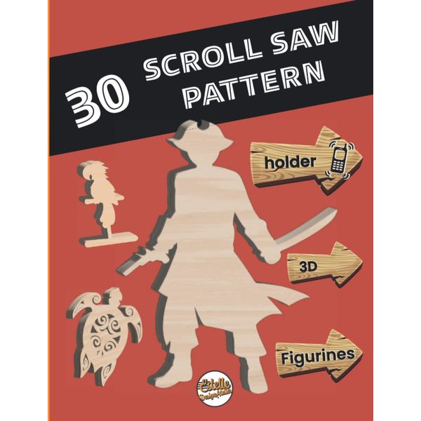 30 Scroll saw pattern, Telephone holders, 3D, Figurines: 3D scroll saw patterns