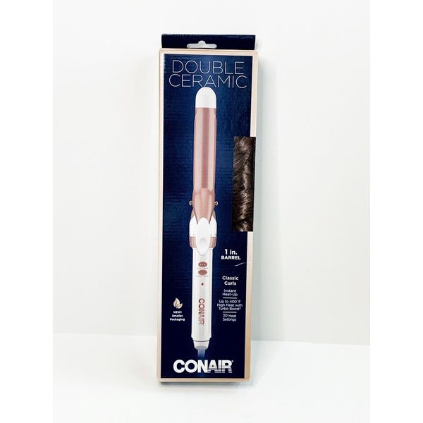 Conair Double Ceramic Curling Wand 1-inch straight Wand flawless waves Rose Gold