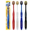 Ebisu Premium Care Toothbrush, 7-Row Regular, Soft, Set of 3 (Random Colors)