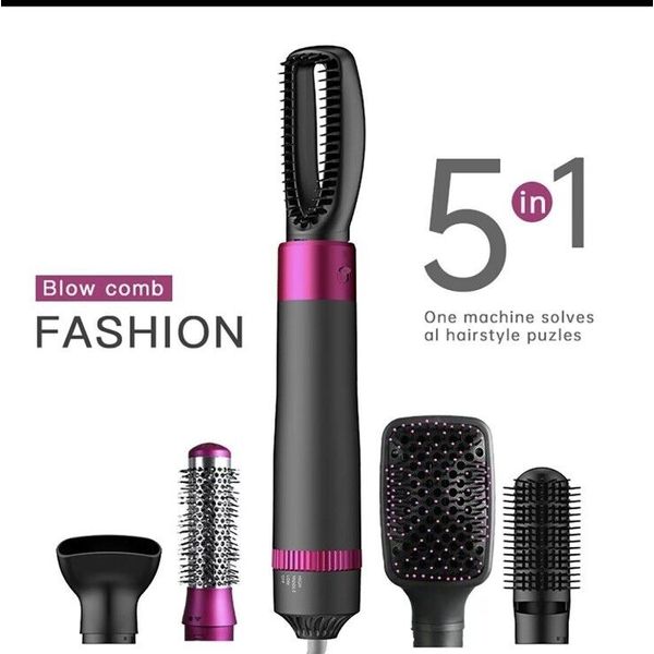 5 in 1 Hair Dryer with Detachable Styler and Hot Air Brush Hair Styling Tool Set