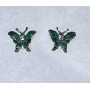 Sterling Silver & Marcasite Butterfly Stud Earrings