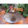 UPSHELF Detachable Umbrella Pole Shelf, Brown