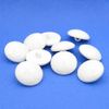 White Faceted Domed Shank Buttons 22mm (6)