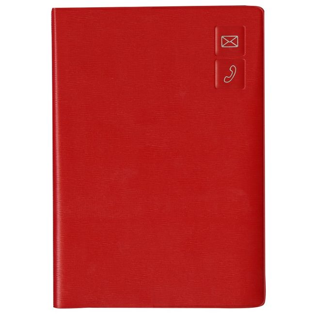 Daigo H8080 Large Writable Address Book A5 Red