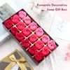 JIALEEY Floral Scented Bath Soap Set Rose Flower Petals, Plant Essential Oil Guest Soap Shaped Best Gifts Ideas for Her Women Teens Girls Mom Birthdays, 18 PCS Pink