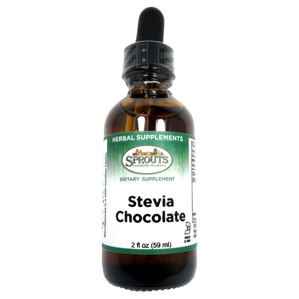 Sprouts Stevia Chocolate 2 fl oz (59ml) Dietary Herbal Supplement w/ Dropper