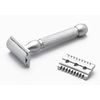 Pearl Shaving Double Edge Close & Open Comb Safety Razor for Men (Hammer) Made from 100% Brass -Reusable Ecofriendly DE shaving Razor for Men | Premium Single Blade Razor for Men Razor | Classic & Traditional Shaving Kit for Men |Men's Safety Shaving Razo
