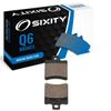 Sixity Q6 Organic Brake Pads FA193 Rear Replacement Kit