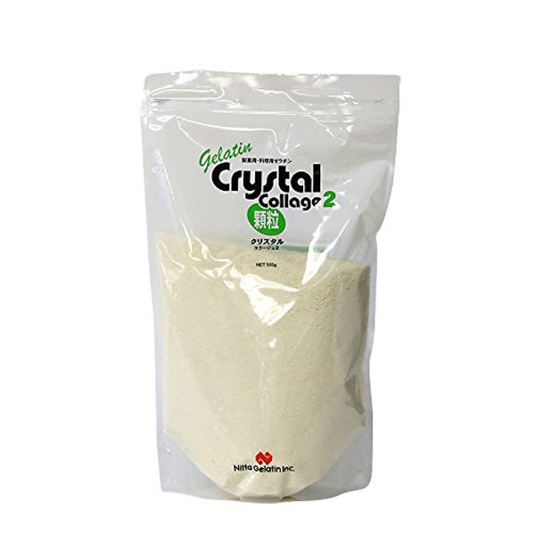 Nitta Gelatin for Confectionery Cooking Gelatin Crystal Collage 2, Crystal Collage 2, Granules, 17.6 oz (500 g)