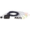 ATEN 2 Port USB HDMI Cable KVM Switch (4K Compatible) CS22H