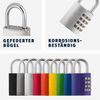 ABUS Combination lock 145/40 red - suitcase lock, locker lock, etc. - aluminum padlock - individually adjustable number code - ABUS -Safety level 4