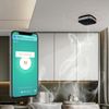 VisorTech Set of 3 Compact WLAN Design Smoke Detectors with Worldwide App, Black