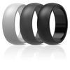 Men's Silicone Wedding Ring, 3 Pcs, 4 Pcs, 5 Pcs Set Wedding Ring Width 8.7 mm Thickness 2 mm