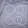 Framendino, 30 Pack White Plastic Ring Hoops Dream Catcher Round Macrame Wrapping Circle 2 Sizes