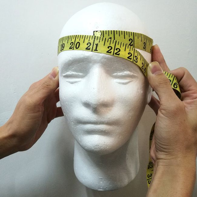LIAMTU Male Wig Display Mannequin Head Stand Model Styrofoam Foam White