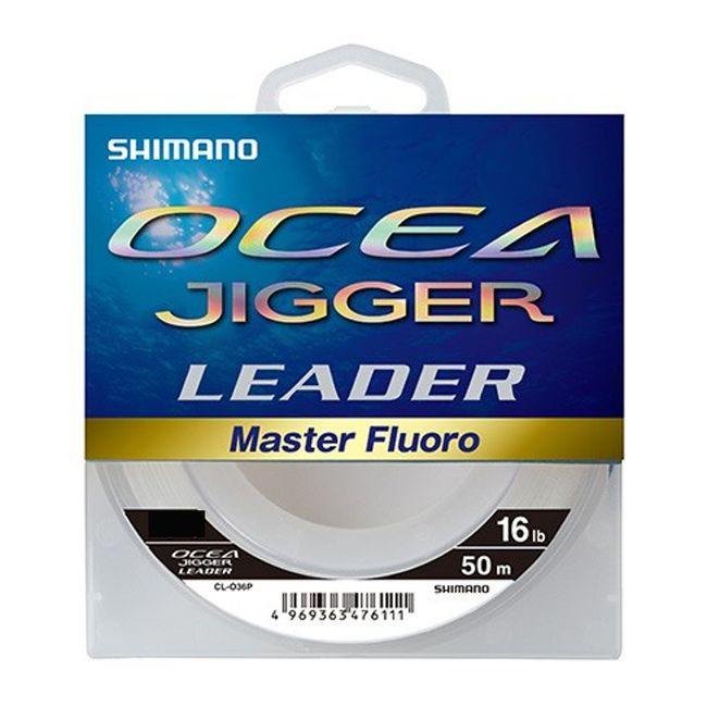 SHIMANO Shock Leader Osia Jigger Master Fluorocarbon 50m 6.0# 25lb Pure Clear CL-O36P Fishing Line