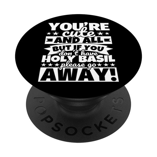Holy basil Lover Food Funny PopSockets Swappable PopGrip
