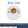 20ft Light Bulb Base with Cord E26/E27 Light Socket with On/Off Switch, 110V-250V Lamp Base for Light Socket with Cord, Light Bulb Socket with Plug-in Lamp Holder Base for ﻿Desktop,Include Screw ﻿ ﻿