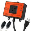 Automatic Remote Vacuum Switch, 220V Wireless Remote Control Dust Collector Starter Outlet Switch (Battery Included)