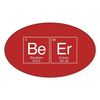 CafePress Beer Periodic Table Oval Car Bumper Sticker
