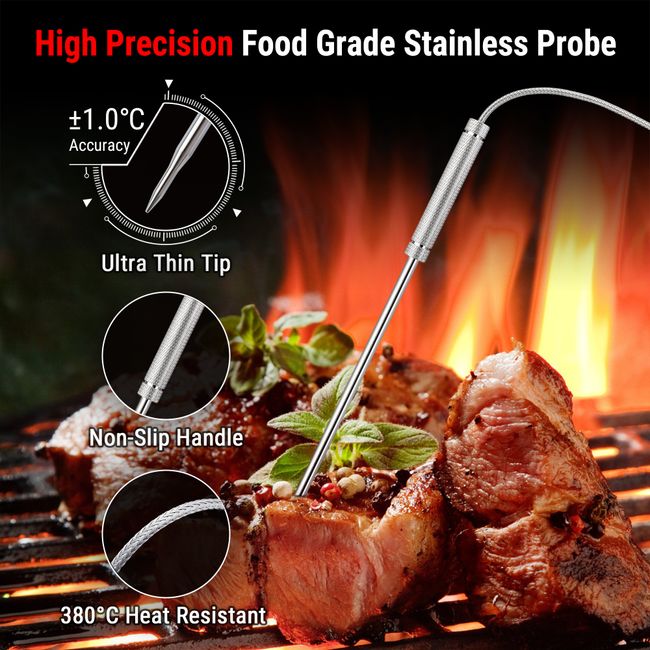 ThermoPro TP-17 Dual Probe Digital Cooking Meat Thermometer Large LCD Backlight Food Grill