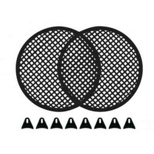 10" SubWoofer Metal Mesh Cover Waffle Speaker Grill Protect Guard DJ Car Audio (1 Pair) with Screws and Clips