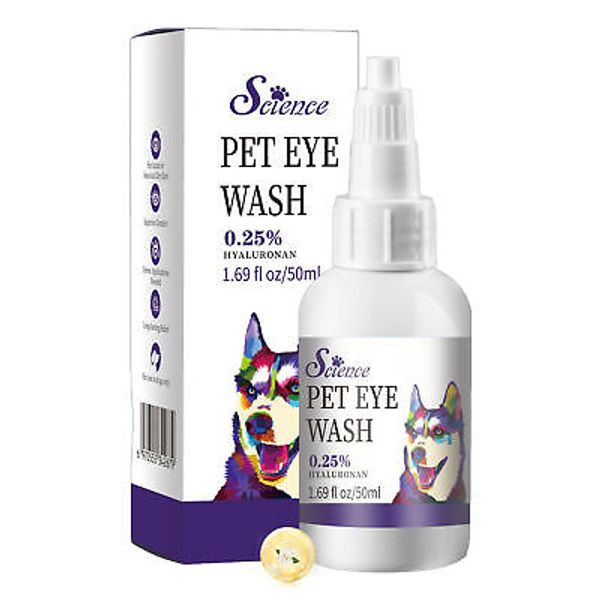 Pet Eye Wash 50ml Pet Tear Stain Remover Eye Rinse for Dogs and Cats Tear classy