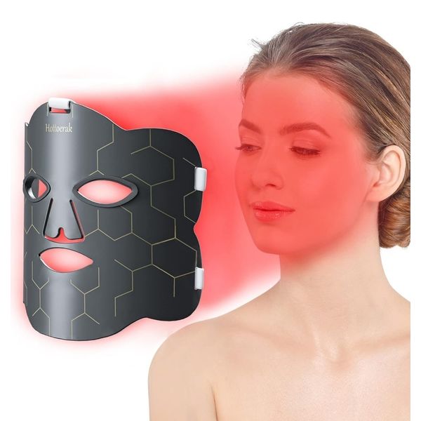 Red Light Therapy for Face, LED Red Light Therapy Mask 660nm & 850nm Wavelength