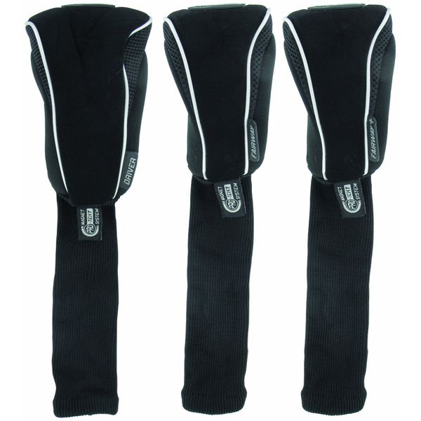 ProTekt 3-teiliges Headcover-Set für Driver, Fairway und Fairway+, Silber