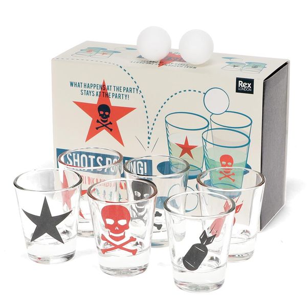 Rex London Shots Pong Drinking Game