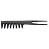 SIBEL Double end comb - Curved/Dovetail - Black