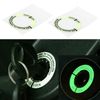 VGOL 5PCS Car Ignition Switch Luminous Ring Outer Diameter 34mm Inner Diameter 23mm Luminous Ignition Engine Start Cover Key Hole Ring Sticker
