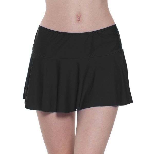 FLYILY Women's Sports Swim Shorts with Adjustable Drawstring Mini Boyshorts Bikini Swimwear Tankini Bottoms