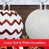 VFM - Red & White 6 cm Baubles Candy Cane (24 Pack) - Christmas Tree Decorations
