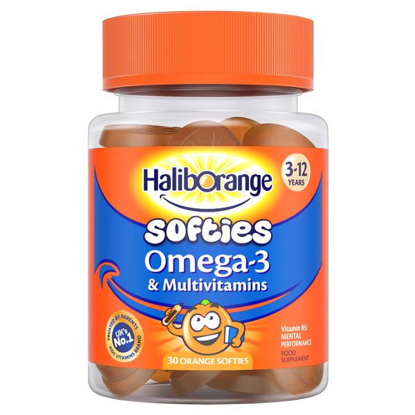 Haliborange Omega-3 and Multivitamins 30 Orange Flavour Softies