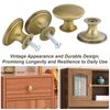 TsunNee 24PCS Vintage Cabinet Knobs, Chic Drawer Knobs, Antique Brass Kitchen Cupboard Handles, 30mm Round Furniture Door Knobs