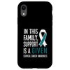 iPhone XR Cervical Cancer Awareness Teal Ribbon Support Is A Given Case