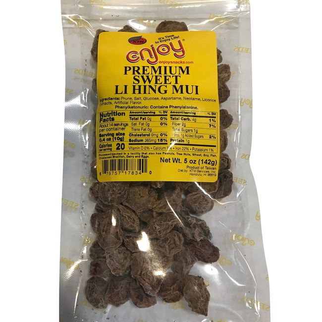 Enjoy Hawaii Premium Sweet Li Hing Mui Dried Plums