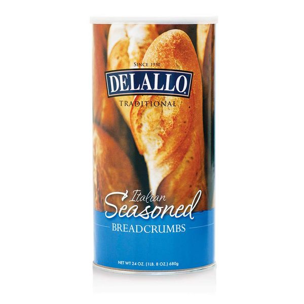 DeLallo Breadcrumbs, Italian Seasoned, 24-ounces (Pack of6)