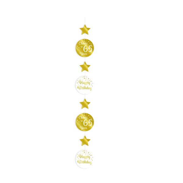 PD-Party 7023209 Hanging Decoration, Gold/White