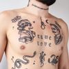 Ladies Blackwork Set - Temporary Tattoos/Blackwork Tattoo Flash Fake Tattoo Stickers