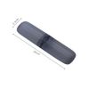 2Pcs Travel Toothbrush Case Holder Hard Plastic Portable Toothbrush Toothpaste Storage Box Container for Travel Camping Home School Business Use, Transparent Black