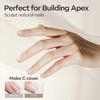 Modelones Gel Nail Polish Builder Nail Gel, 7-in-1 Clear Gel Builder for Nails, Hard Gel Builder Nail Strengthener Extension Gel Base Gel Rhinestone False Nail Tips Glue Gel in a Bottle 15ML Hard Gel