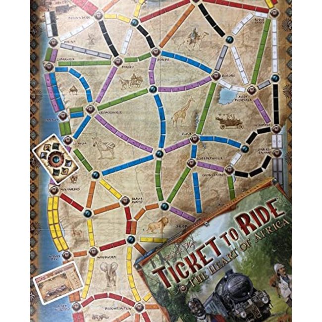  Ticket to Ride Board Game, Family Board Game, Board Game for  Adults and Family, Train Game, Ages 8+, For 2 to 5 players