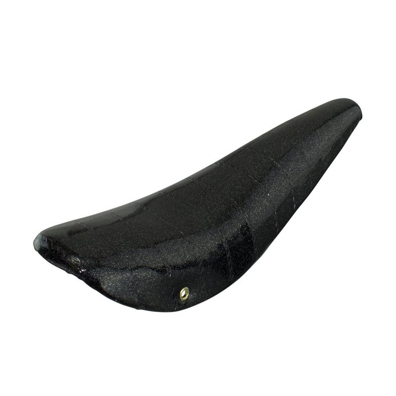 17-Inch Sparkle Green Banana Bicycle Seat – Lowrider Style With Silver Stripe For 20" Bikes