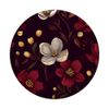 Maroon Floral Burgundy Flowers Wildflower Pattern PopSockets Swappable PopGrip