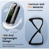 ivoler 3 Pieces Case with Screen Protector for Fitbit Inspire 3, Full Coverage, Shockproof, Scratch-Resistant, Protective Case, Ultra Thin, Soft TPU Screen Protector Case, 2 Clear + 1 Black