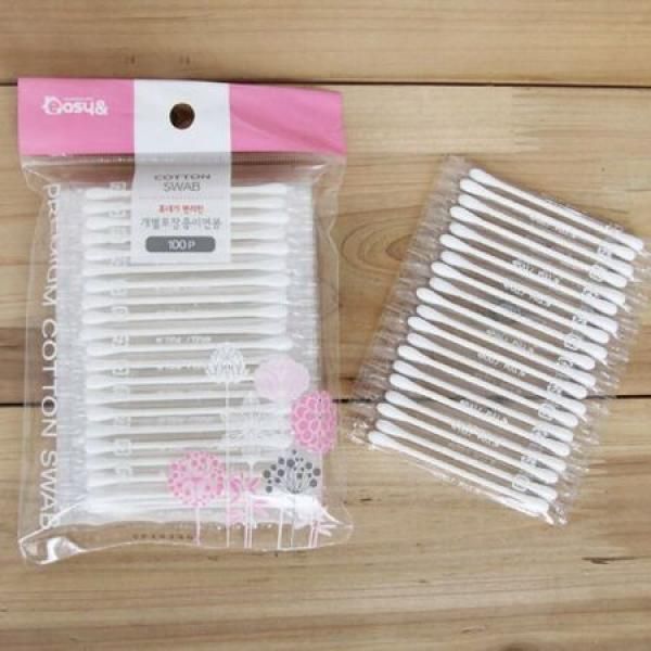 Beauty Tool Cotton Swab Individually Packaged Cotton Swab (100p) 1 Cotton Swab Cosmetic Swab_MC