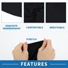 A ABSOPRO Adjustable Full Face Mask Adjustable 7.48" Windproof Face Cover Sun UV Protection Black