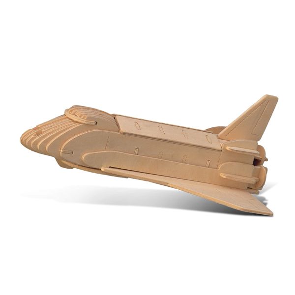 Puzzled 1230 3D Puzzles - Space Shuttle, One Size, Tan (Pack of 38)